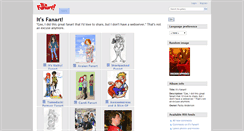 Desktop Screenshot of itsfanart.com